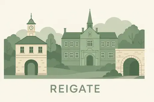 Reigate town view
