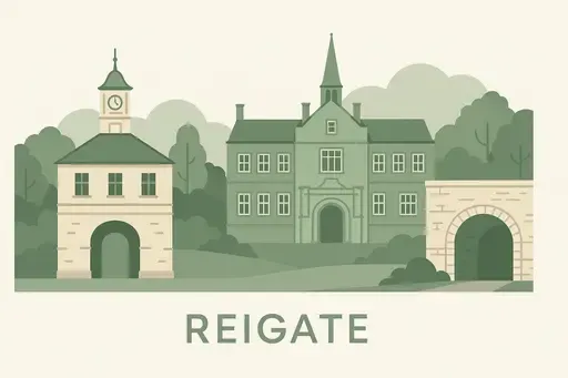 Business street in Reigate