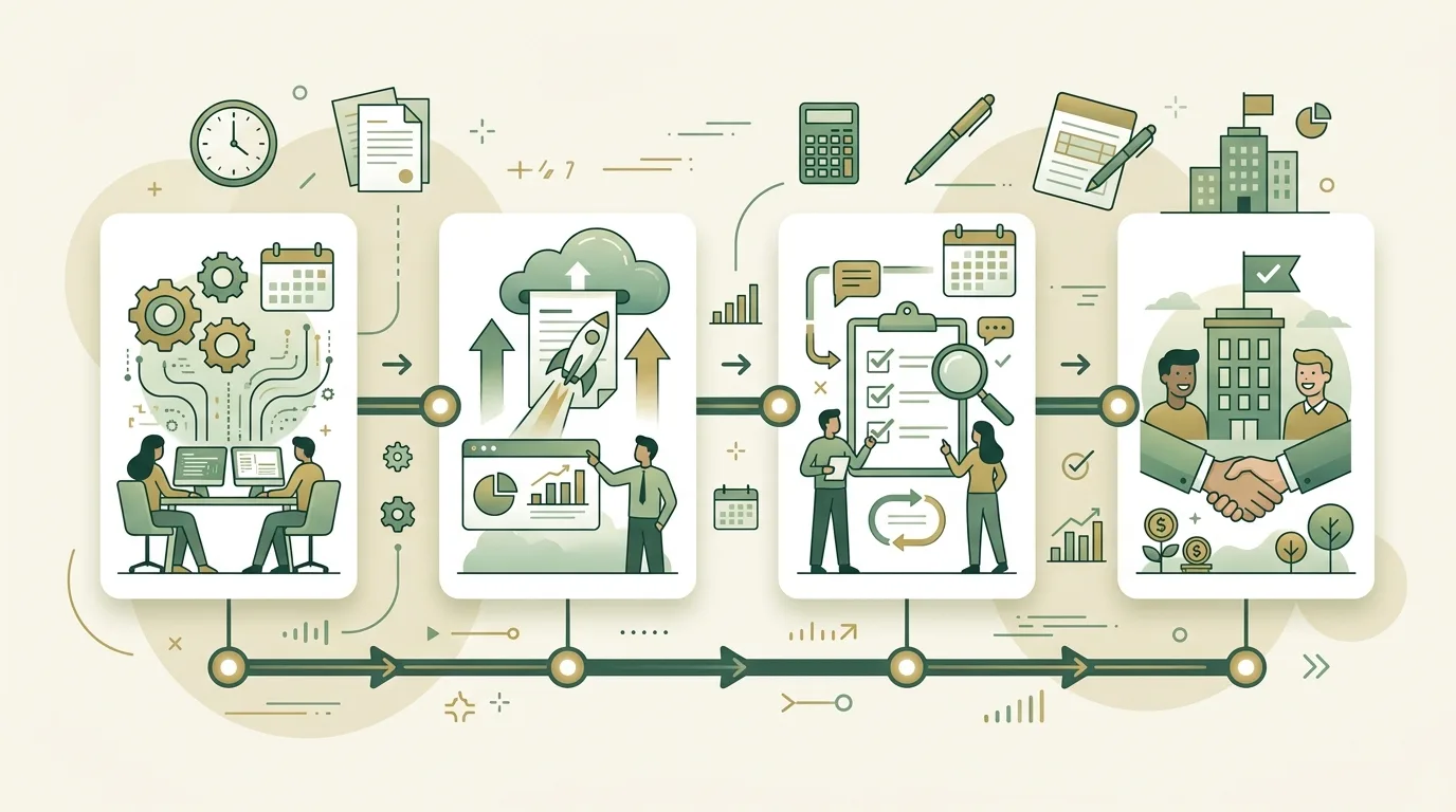 Infographic timeline showing MTD quarterly update dates for 2026 to 2027, including 7 August, 7 November, 7 February and 7 May