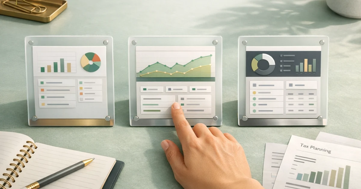 Decision matrix graphic showing which type of sole trader suits FreeAgent, QuickBooks, and Xero in 2026