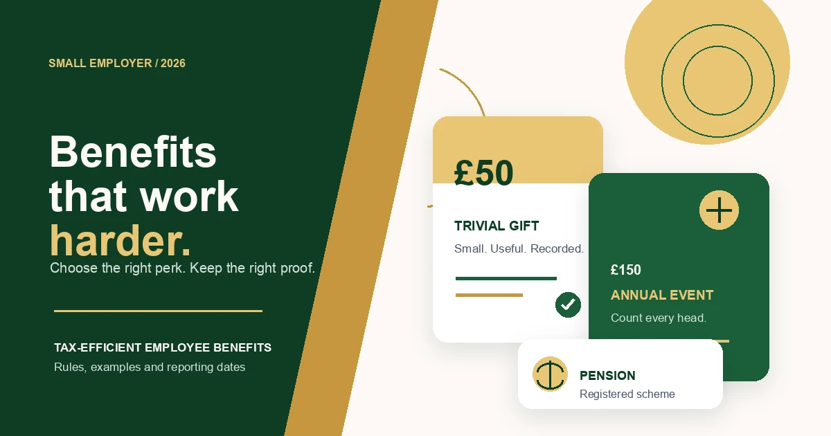 Tax-Efficient Employee Benefits UK 2026: 7 Options for Small Employers